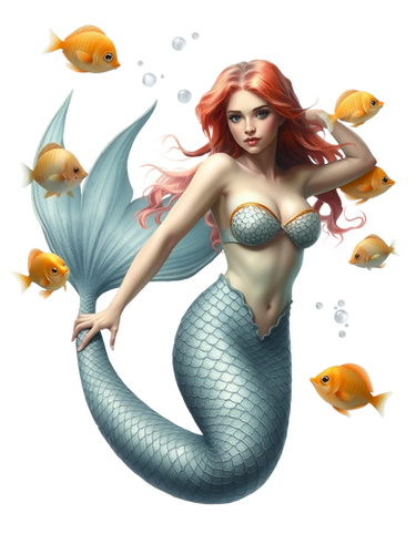 Mermaid 6 PNG Stock