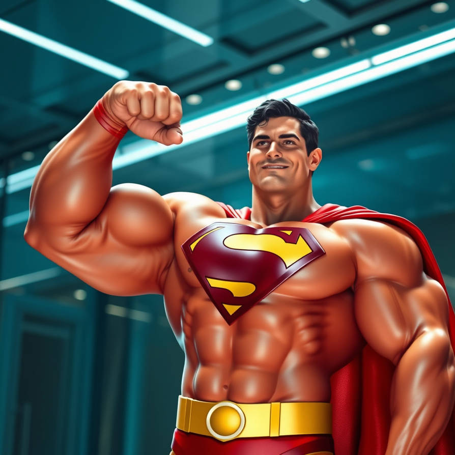 Superflex Man Superman flexing 3 by Isaac0622 on DeviantArt