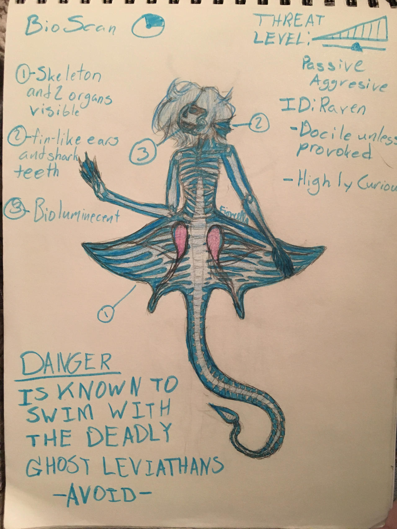 Subnautica- Creature BioScan- Lost River by FiorellaAnaNieve on