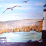 Lighthouse and Gulls