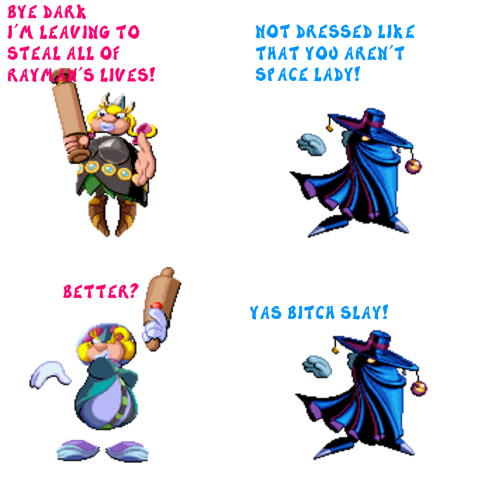 Rayman 1 Meme - Space Mama Slay by TotallyNotMortamon on DeviantArt