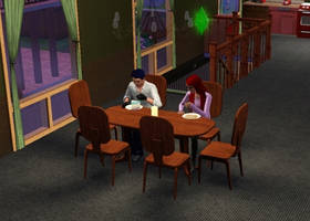 SasuKa Dinner - via TheSims3