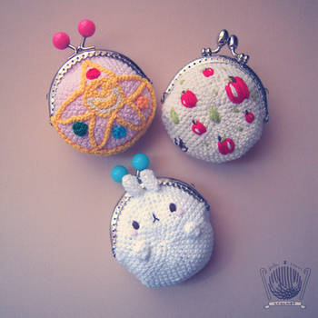 Molang, SailorMoon, Apple purses