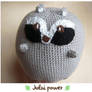 Nature Amigurumi Fat Raccoon Plush