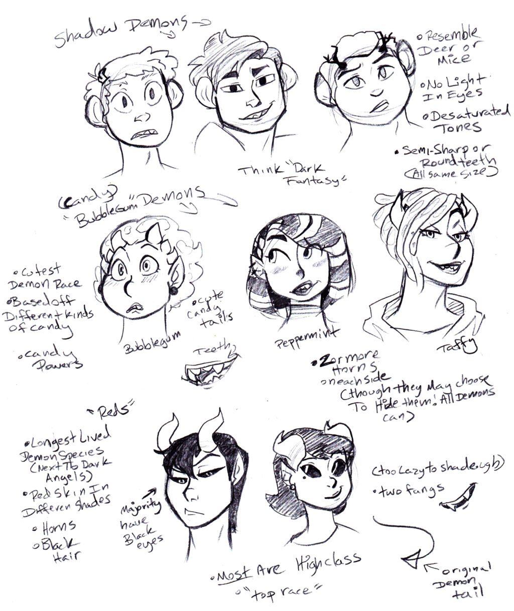 Demon races pt 1 by DoodlesInMiddleverse on DeviantArt