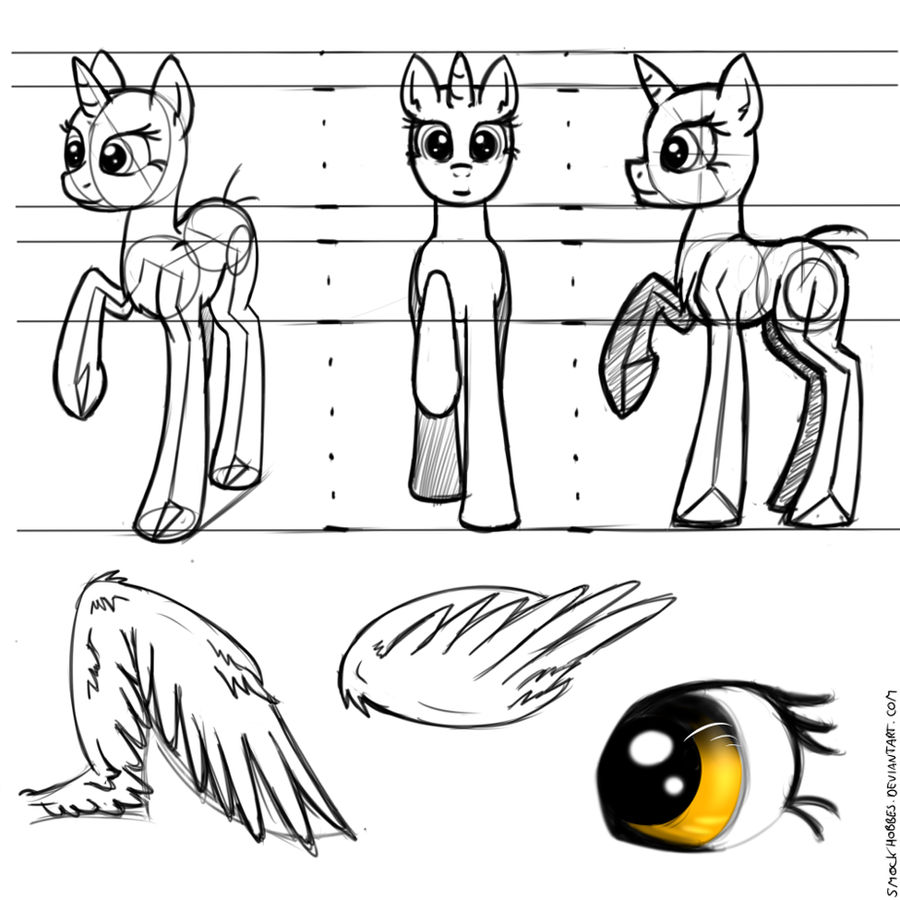 Pony reference sheet by SmockHobbes on DeviantArt