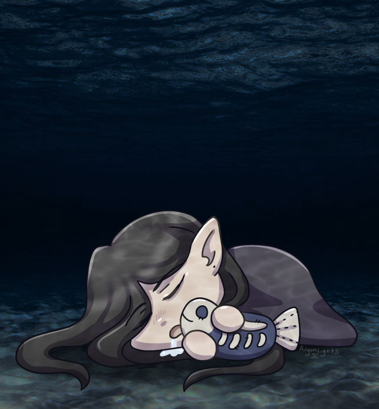 Sleepy Black Water Demon