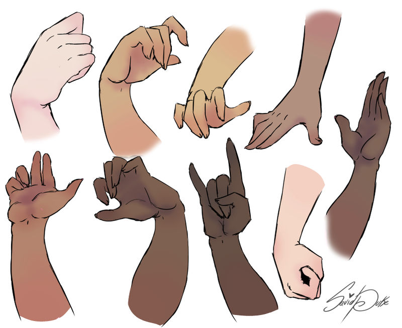 Front Practice Hand Hand practice by GhostMotus on DeviantArt