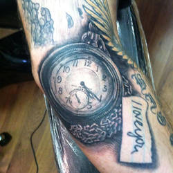 Pocketwatch tattoo