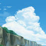 Clouds And Cliff