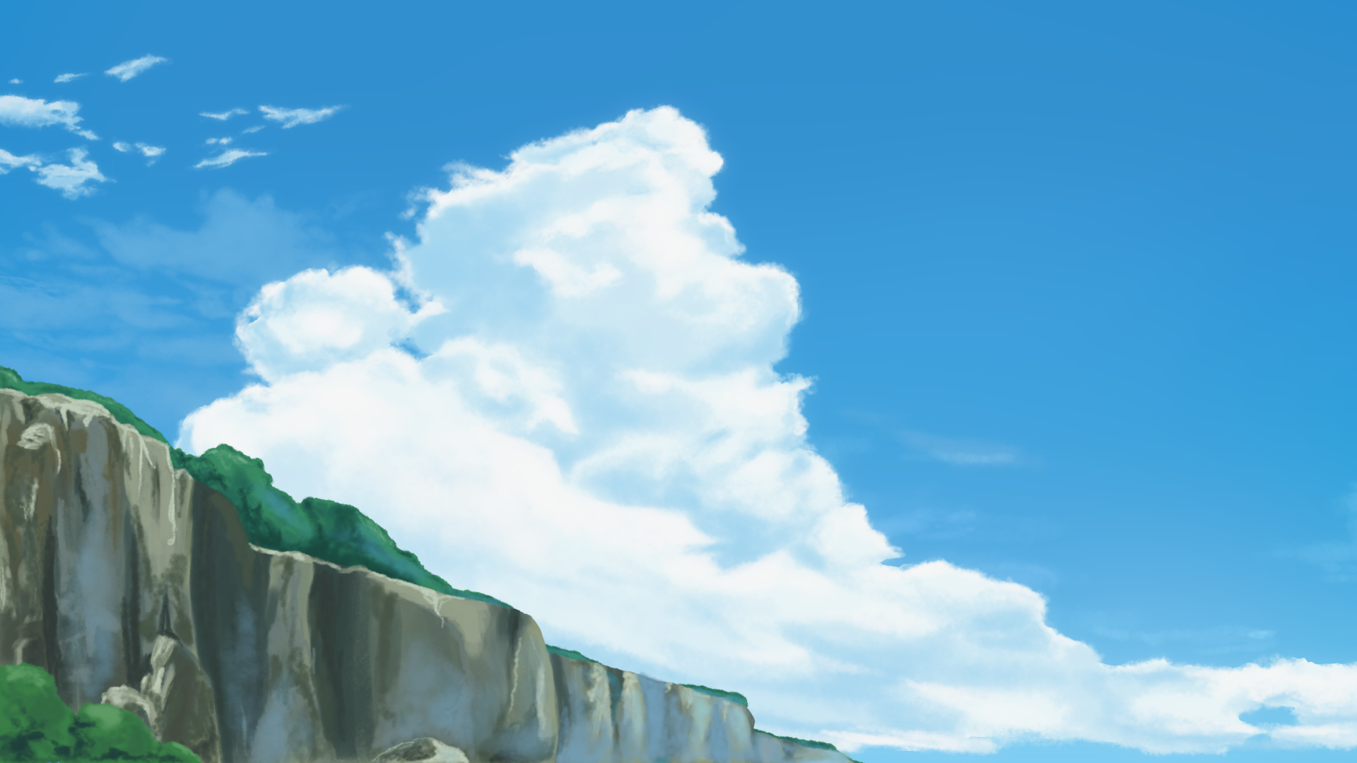 Clouds And Cliff