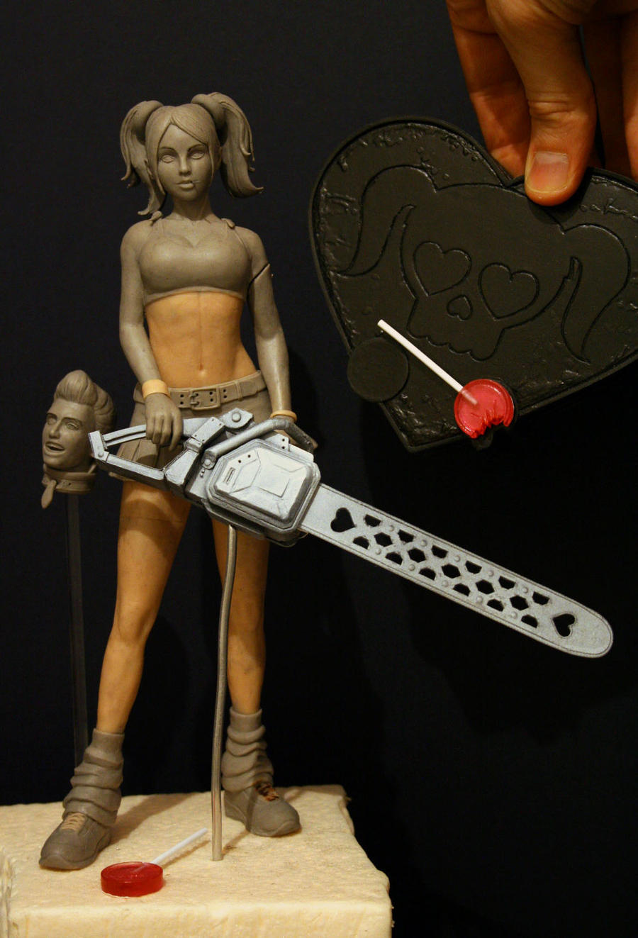 Lollipop Chainsaw Juliet Starling Statue by chriswalsh.deviantart