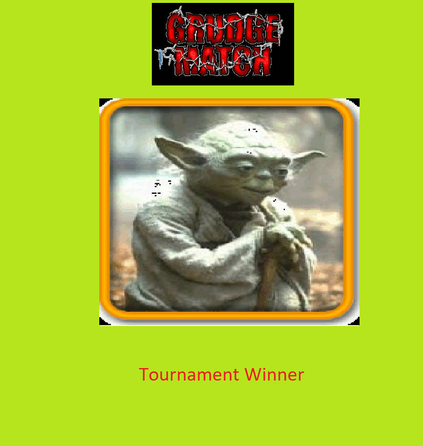 Grudge Match ToC Winner V Yoda by JusSonic on DeviantArt