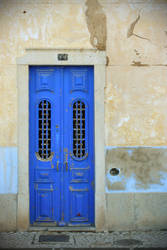 blue door