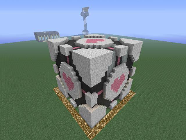 Minecraft: companion cube by EMOxDmon on DeviantArt
