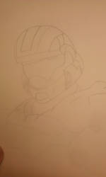 Female ODST Drawing