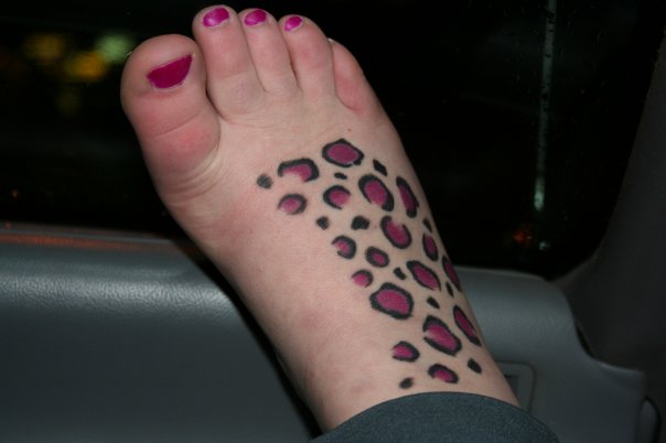 My Purple Leopard Print Tattoo