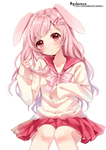Bunny Anime Girl - Render