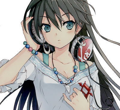 Anime girl with headphones render by feary bad day by shardyy on DeviantArt
