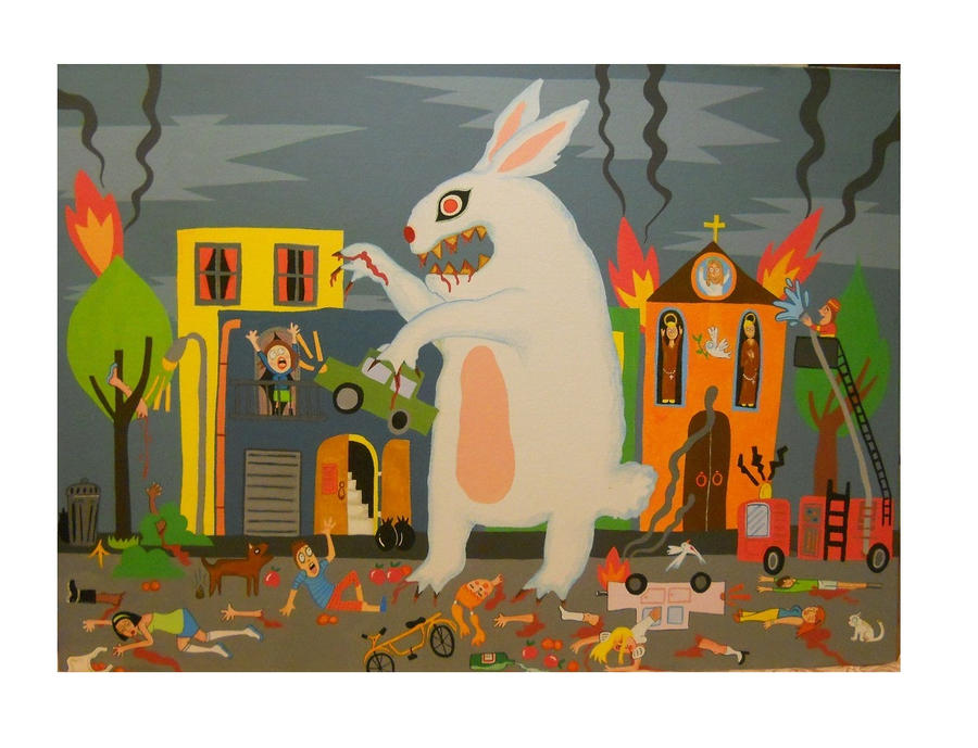 Rabbitzilla by SabinaMeschisi on DeviantArt