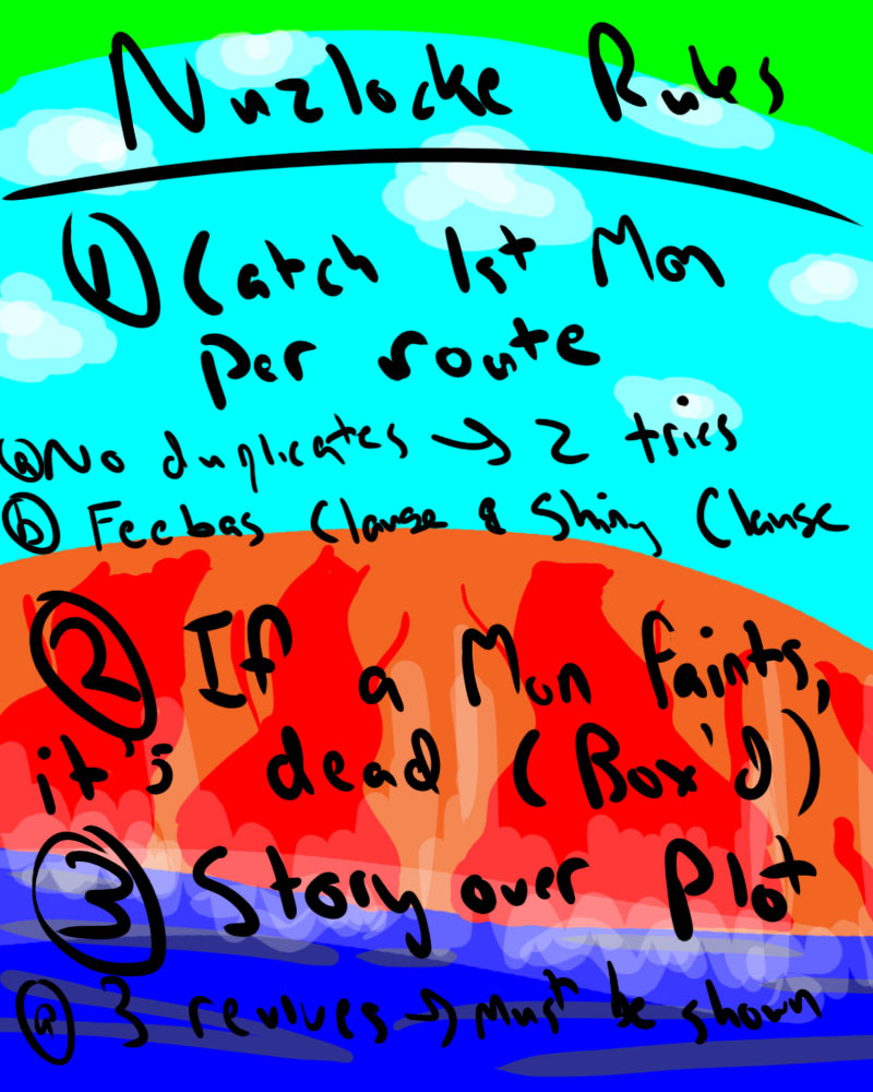 Nuzlocke Rules by royalP on DeviantArt