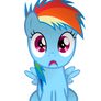 Shocked filly rainbow dash.