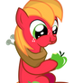 Little Macintosh eating a apple.