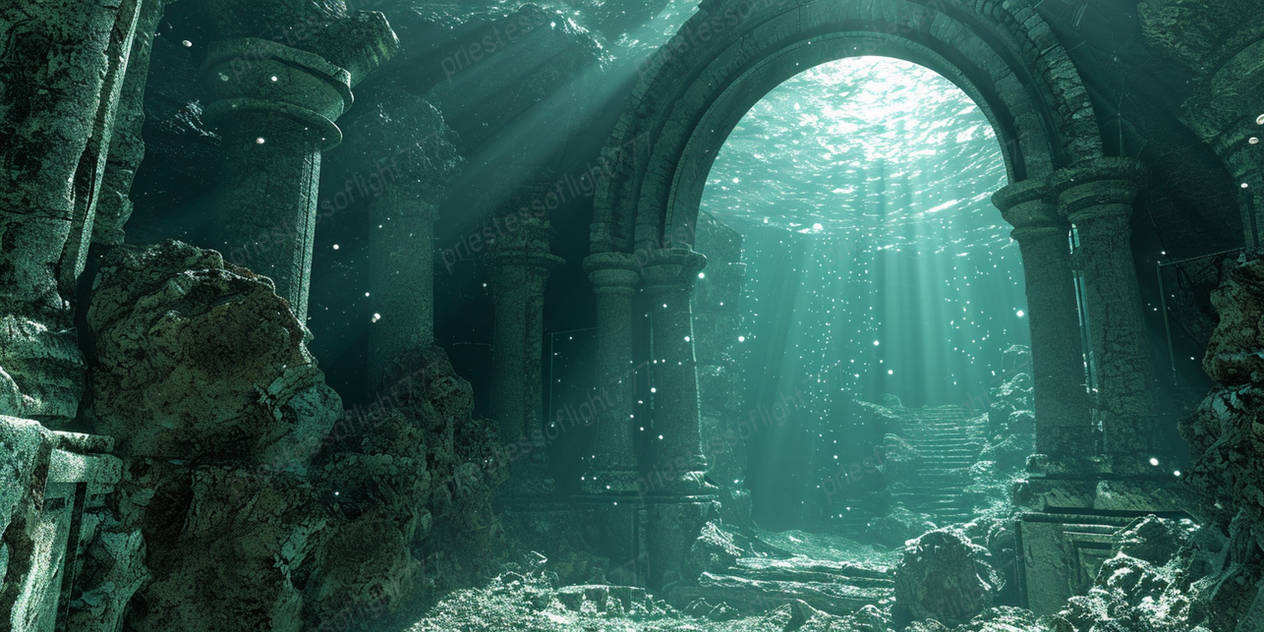 Ancient Underwater Archway by sacredrebelartwerx on DeviantArt