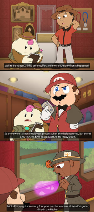 Detective Mario and the Taken Golf Trophy