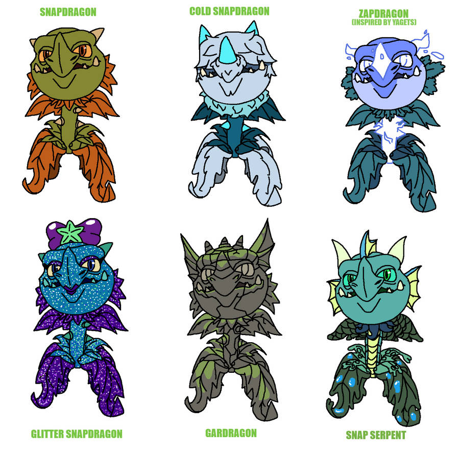 Snapdragon Variants by DrMasonDark on DeviantArt