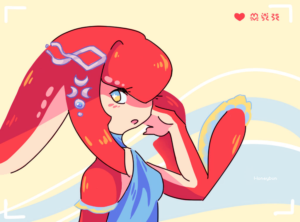 : mipha : by l-loneybun