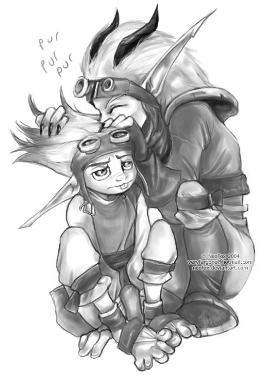 Hair snuffles - Jak and Daxter