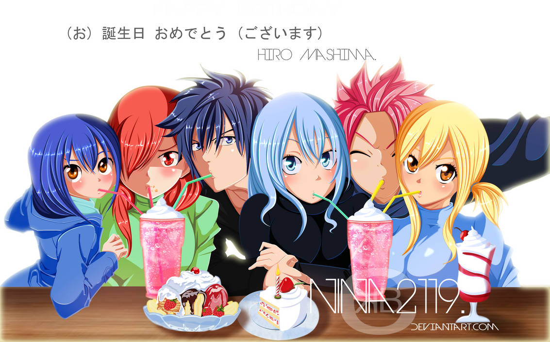 FT friends/Happy Birthday Hiro Mashima! by nina2119 on DeviantArt
