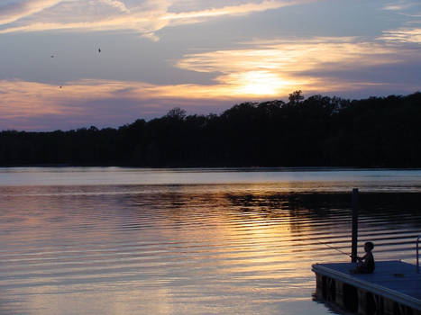 Sunset at the lake