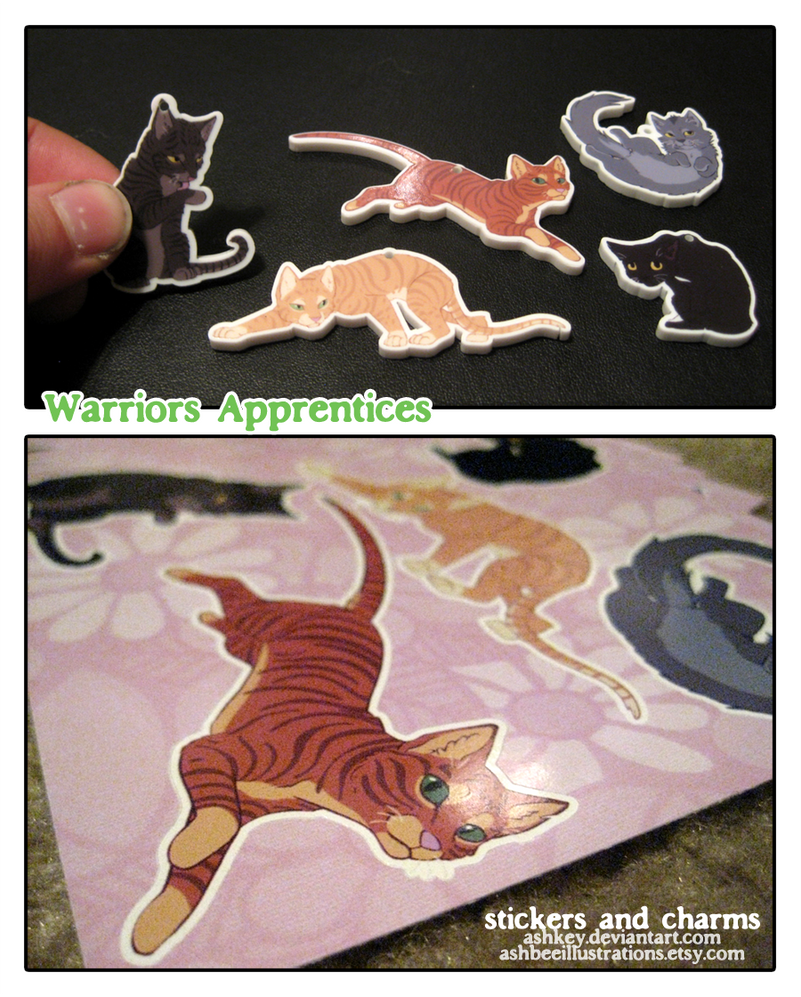 Warriors Apprentice Stickers and Charms here now! by ashkey on DeviantArt