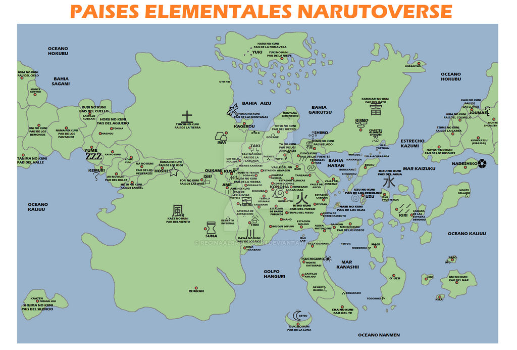Mapa Naruto Definitivo by ReginaAlbaBlossom on DeviantArt