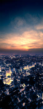 Tokyo Skyline Kakemono