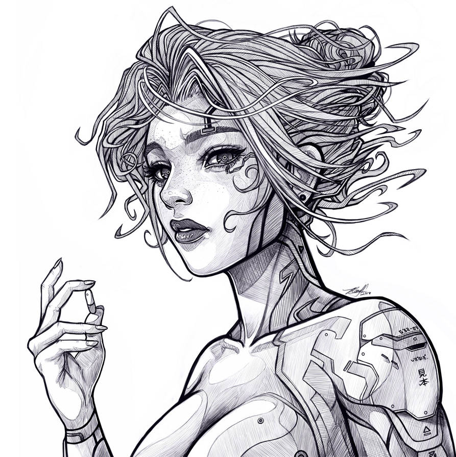 .:: Comm: Cyberpunk ::. by Takamin .:: Comm: Cyberpunk ::. by Takamin