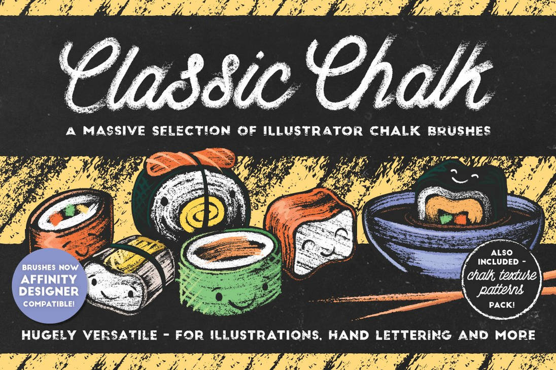 Classic Chalk Brushes Patterns by lofesodetiwudo on DeviantArt