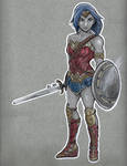 Color Practice: Wonder Woman Raven by Art-of-Matthew