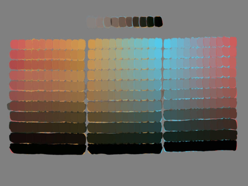 Triad Pallette 1 - shades by satinsky on DeviantArt