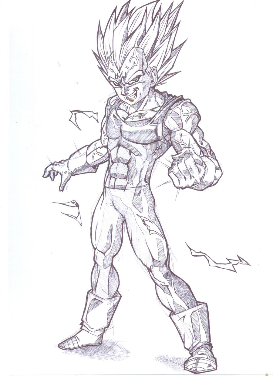 Majin Vegeta Ssj2 1 by  on @DeviantArt