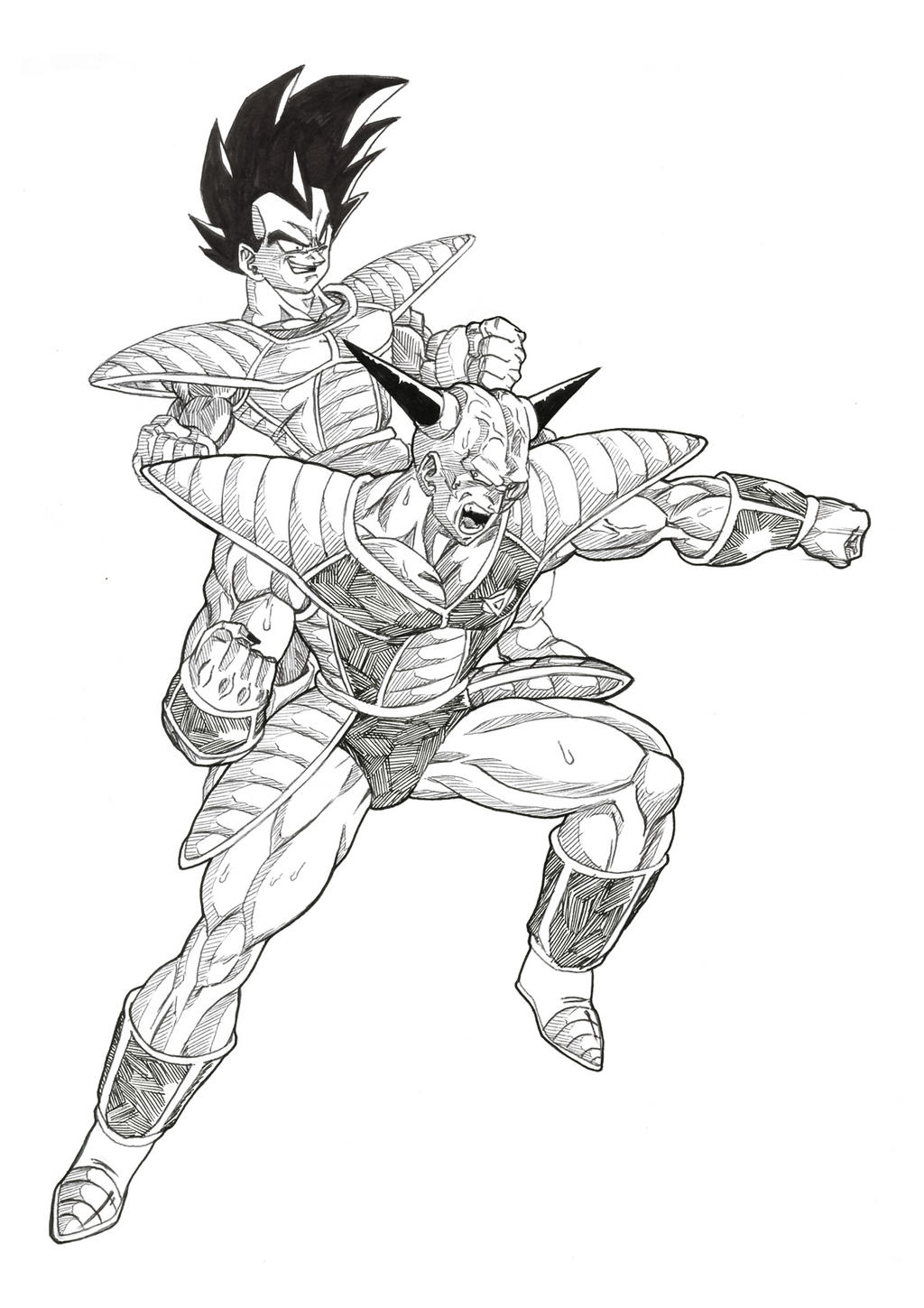 Vegeta vs Vegeta [Outline] by TheZunner313 on DeviantArt