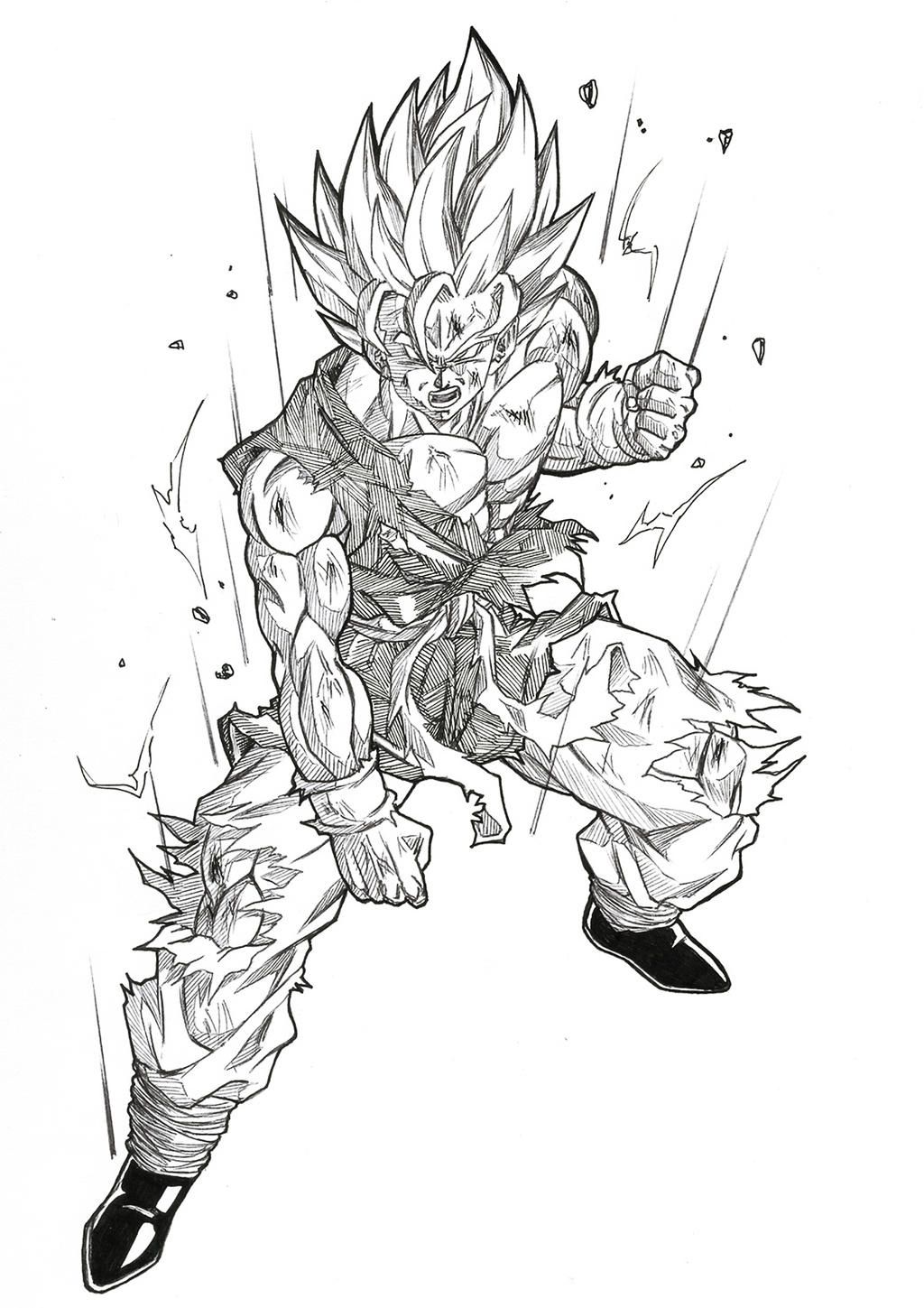 Goku GT Ssj2 by Blood-Splach on DeviantArt