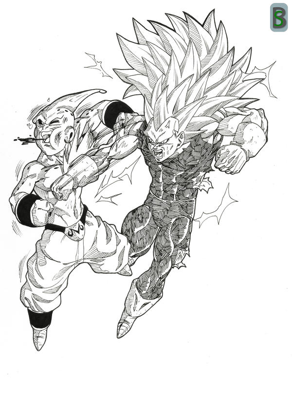 Vegeta Vs Kid Buu