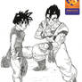 Videl and Gohan dragonball 30th anniversary