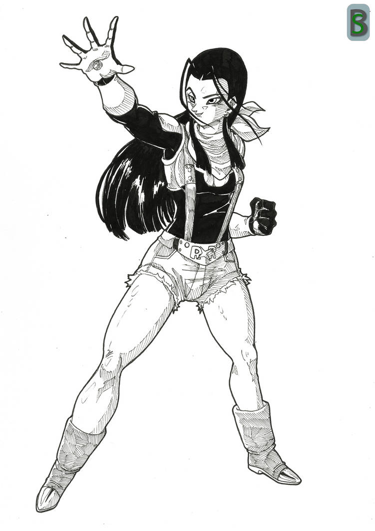 Female Super Android17 by Blood-Splach on DeviantArt