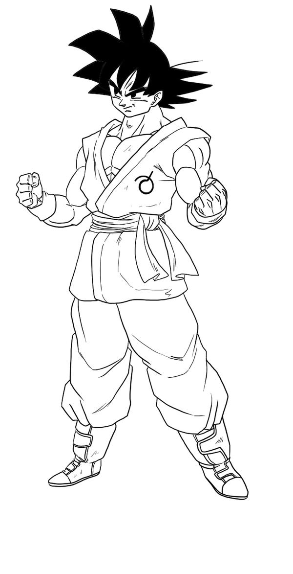 Goku Free to color by Blood-Splach on DeviantArt