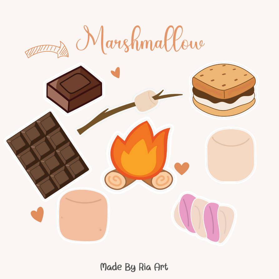 S'mores Clip art. by R1ia on DeviantArt