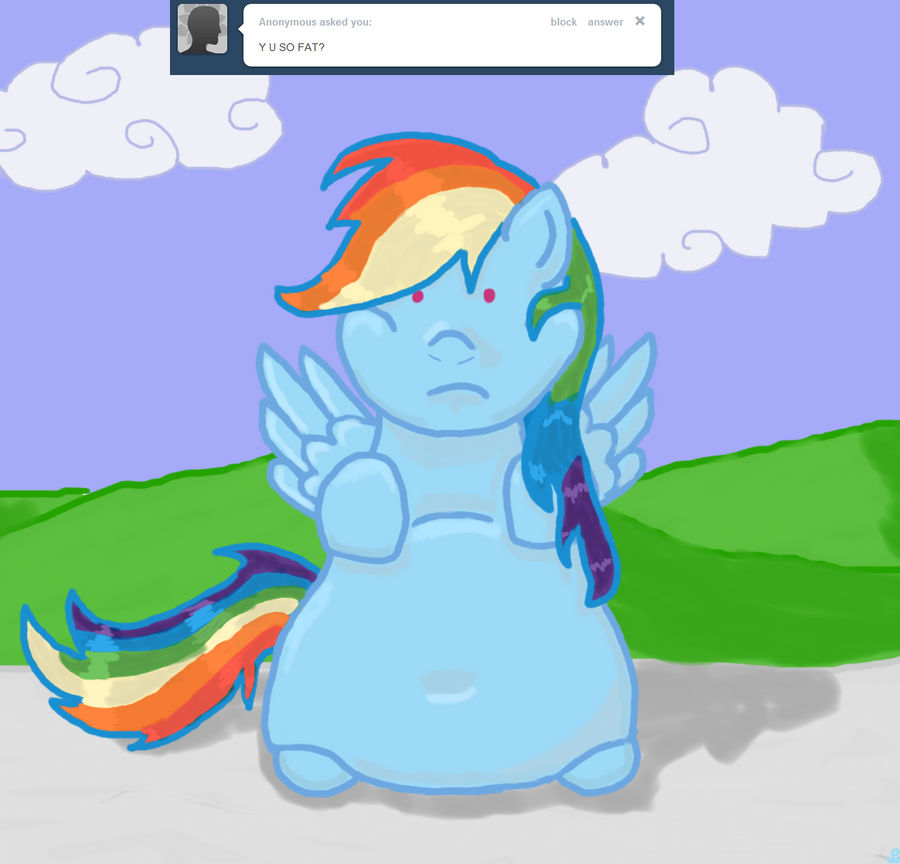 Fat Rainbow Dash by Paucity-Luxuriance on DeviantArt